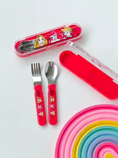 قاشق چنگال پرنسسی کودک کاور دار