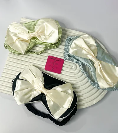 چشم بند ساتن طرح پاپیون